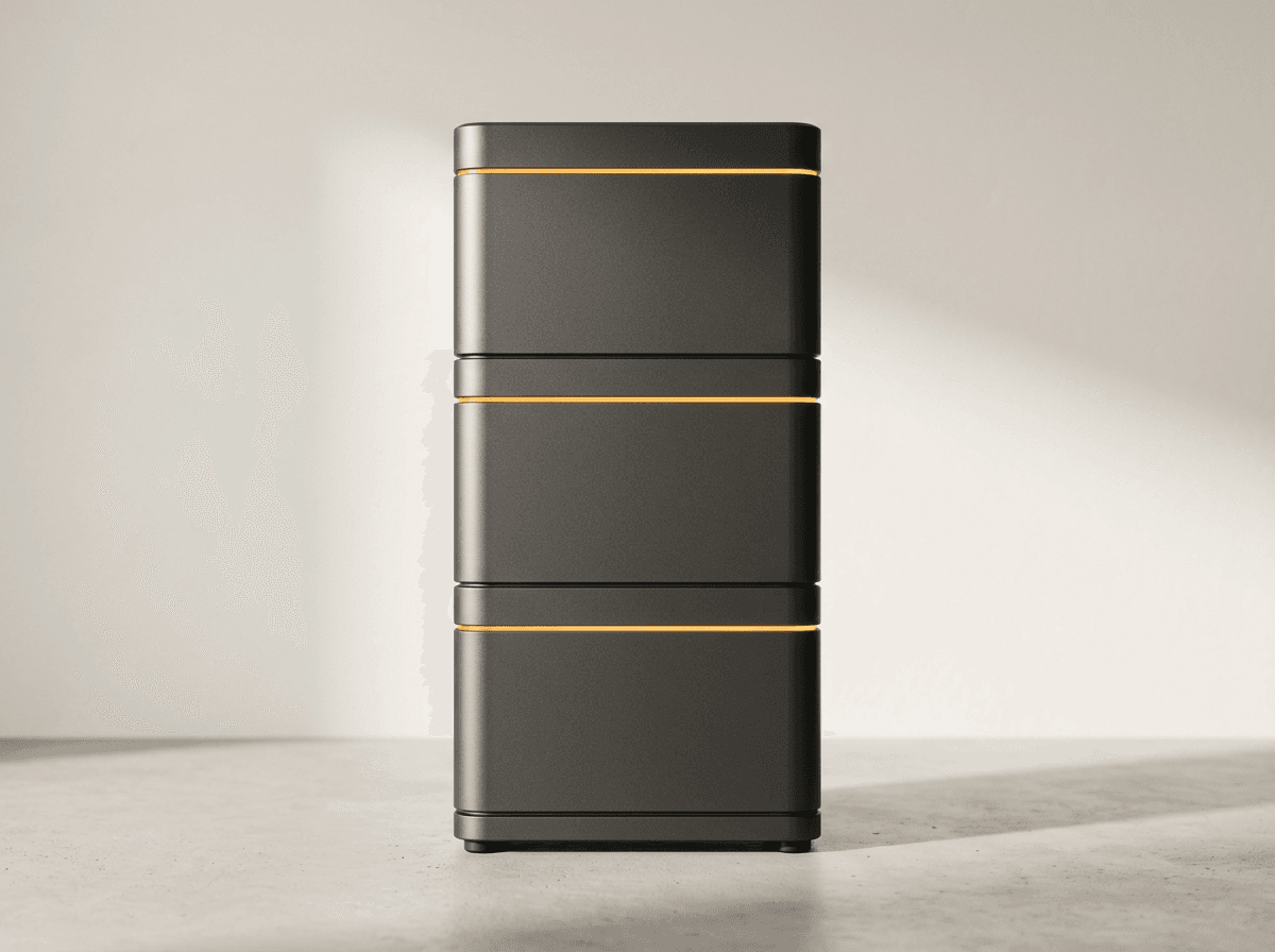 Modular home battery. Conceptual image.