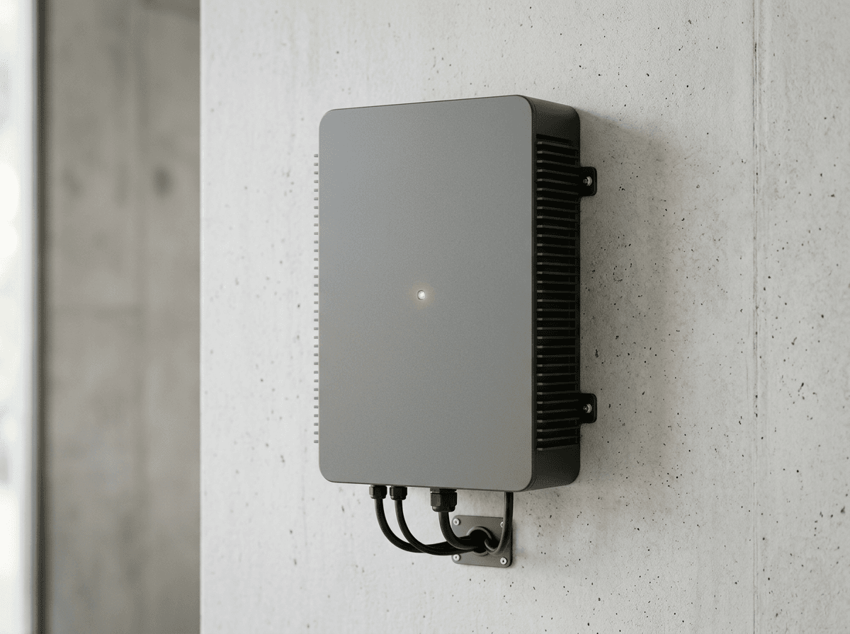 Solar inverter. Conceptual image.