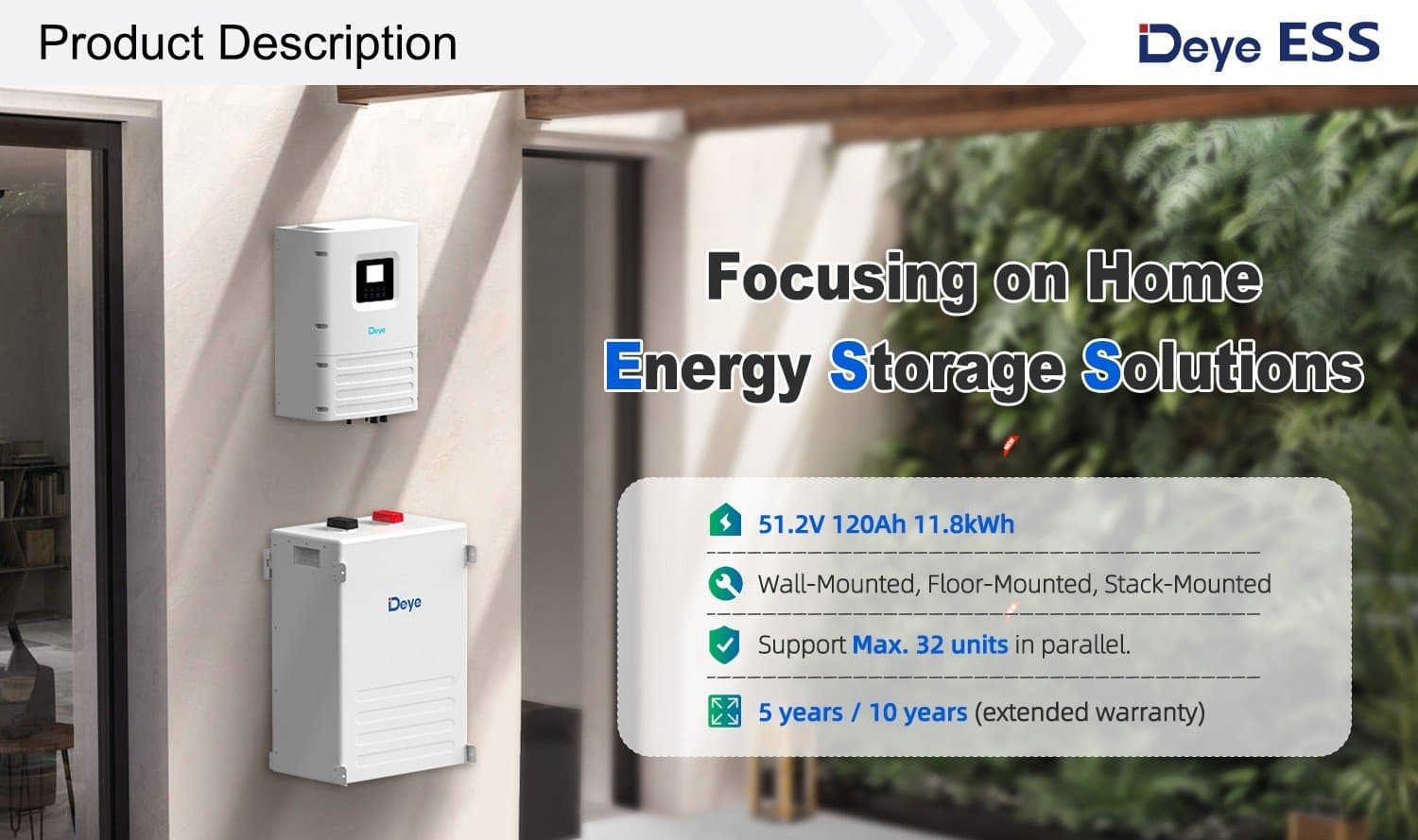 Deye SE-F12 lithium battery